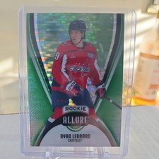 Ryan Leonard 2025-26 UD Allure Green Quartz RC /99 #101 - Capitals