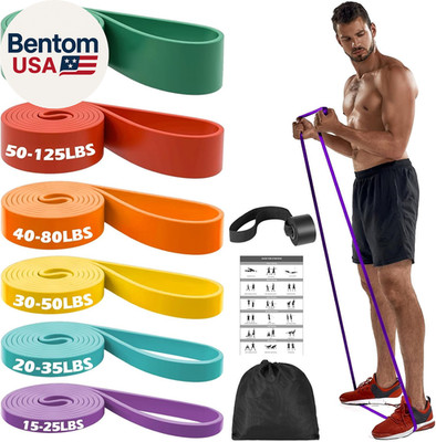 Resistance Bands Set with Door Anchor, Heavy Duty Pull up Exercise Bands for Wor