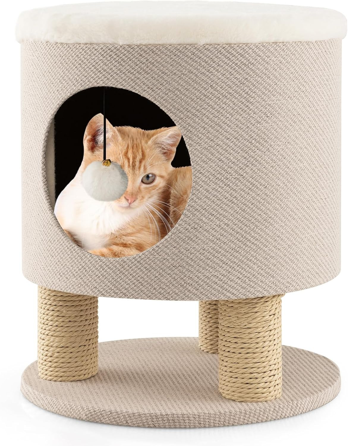 Mobile Gatto Multifunzione 3 in 1 - Struttura 40x40x47 con Sisal