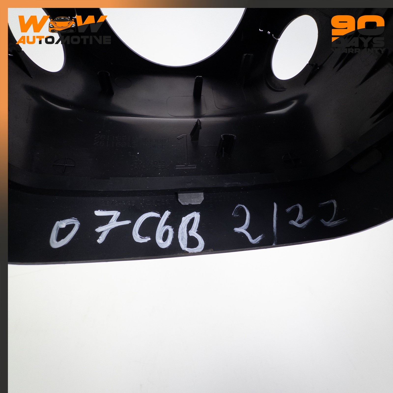 06-13 CHEVROLET CORVETTE C6 STEERING WHEEL COLUMN SHROUD COVER BLACK OEM