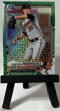2021 Bowman Chrome Grayson Rodriguez #BCP-165 Green Mojo /99 Baltimore Orioles