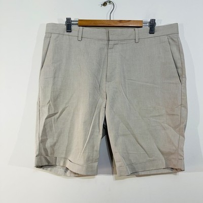 Saba Toorak Chino Shorts 34 Beige Light Brown Folded Hem Pockets