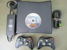  2 6 Microsoft Xbox 360 S Slim 1439 250GB Console, 2 Controllers, Charger, HDMI