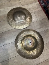 Rare A F Drum Co. Bell Hats Cymbal 16