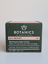 Botanics All Bright Recharging Night Cream 50ml / 1.69 fl.oz. New In Box