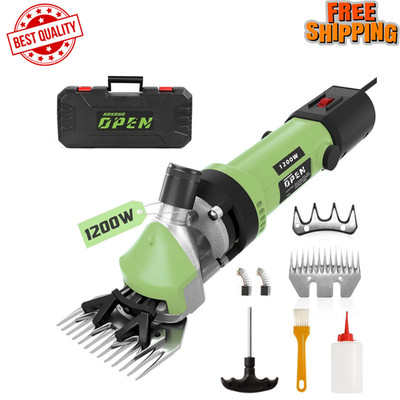 1200W Sheep Shears Clippers, 3200RPM 6-Speed Adjustable Heavy Duty Electric Shee