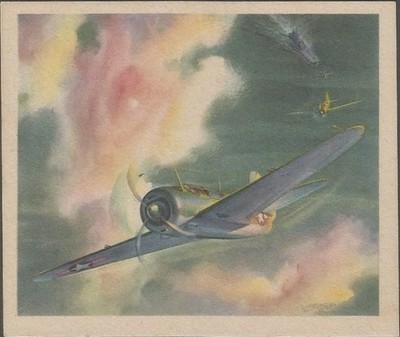 1943 Coca-Cola's Fighting Planes card - Curtiss Helldiver - Very Good