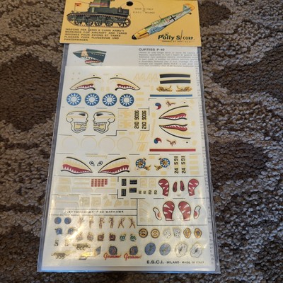 1/72 ESCI #51 Grumman F6F Hellcat  and Curtiss P-40 Tomahawk