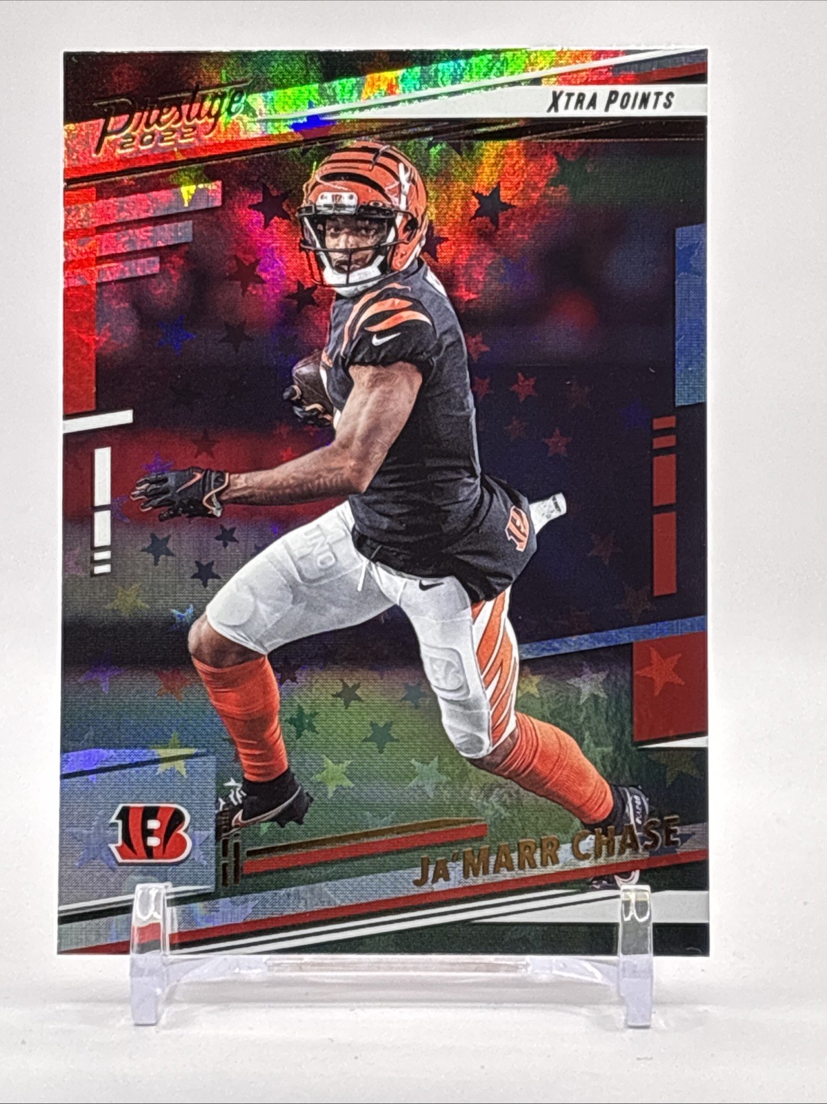 2022 Panini Prestige #59 Ja'Marr Chase Xtra Points Astral Cincinnati Bengals (D)