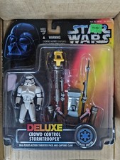 Kenner Star Wars Power Of The Force Deluxe Crowd Control Stormtrooper Never Open