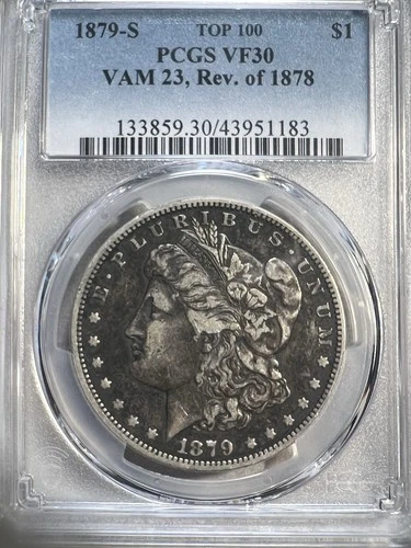 1879 S Rev Of 1878 Vam 23 Pcgs Vf30 Rev 78 Us Top 💯 👇🏻