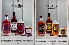 Martha Stewart Halloween Beverage Labels  6 Wine Labels  8 Beverage Labels