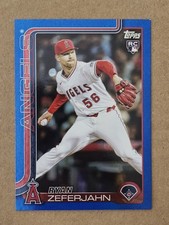 2025 Topps Update Ryan Zeferjahn rookie card #US324 Blue Foil /150 Angels RC