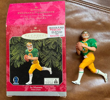 Hallmark Keepsake Christmas Ornament Joe Montana Notre Dame 1998