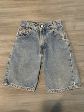 Vintage Levis 550 Jean Shorts Boys Size 7 Slim Fit Regular Denim Light Wash