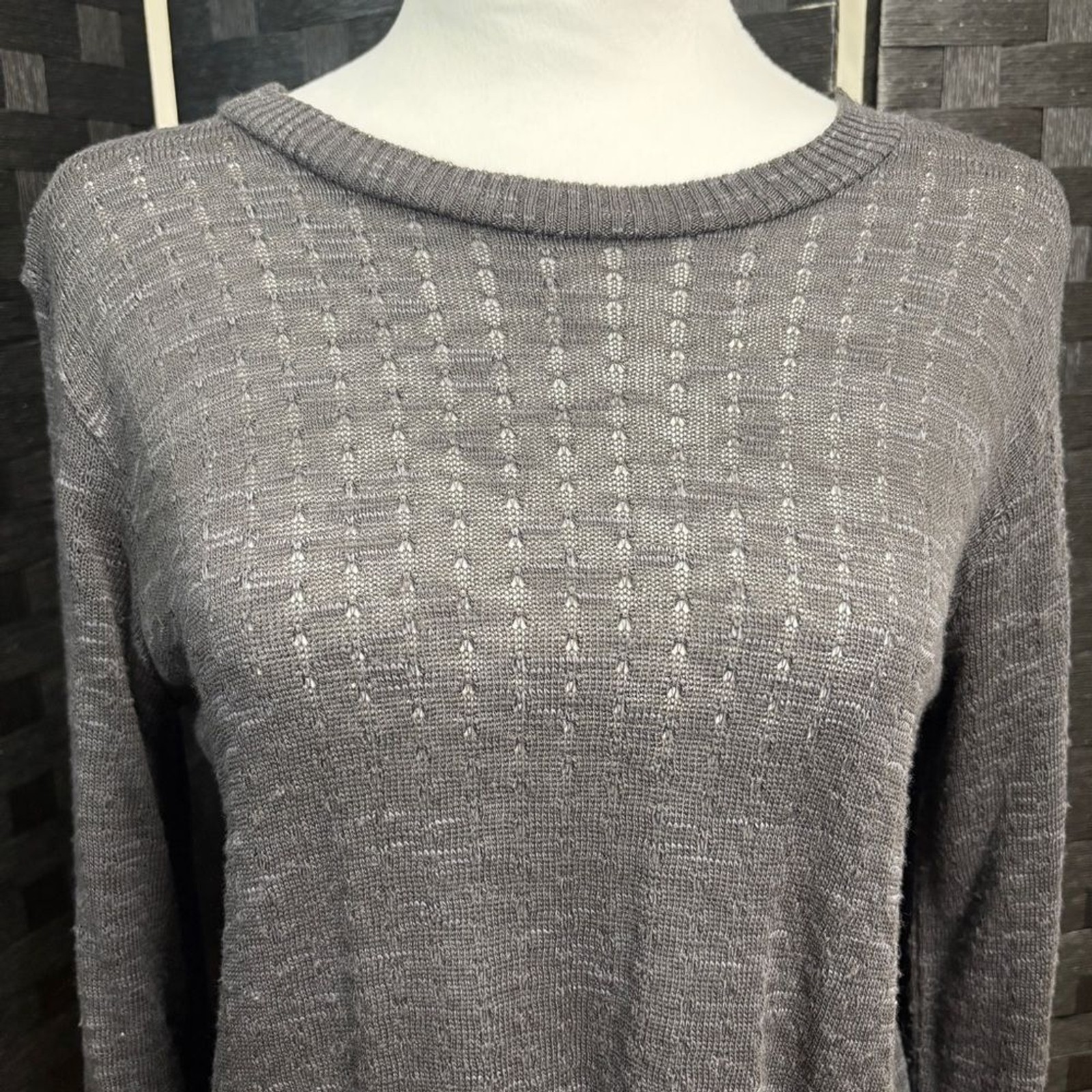 Lightweight Split Back Twist Tunic Sweater Womens… - image 2