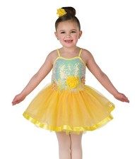 Dance Costume Large Child Yellow AWCT V2514Y Ballet Dress Up Sequin Tutu