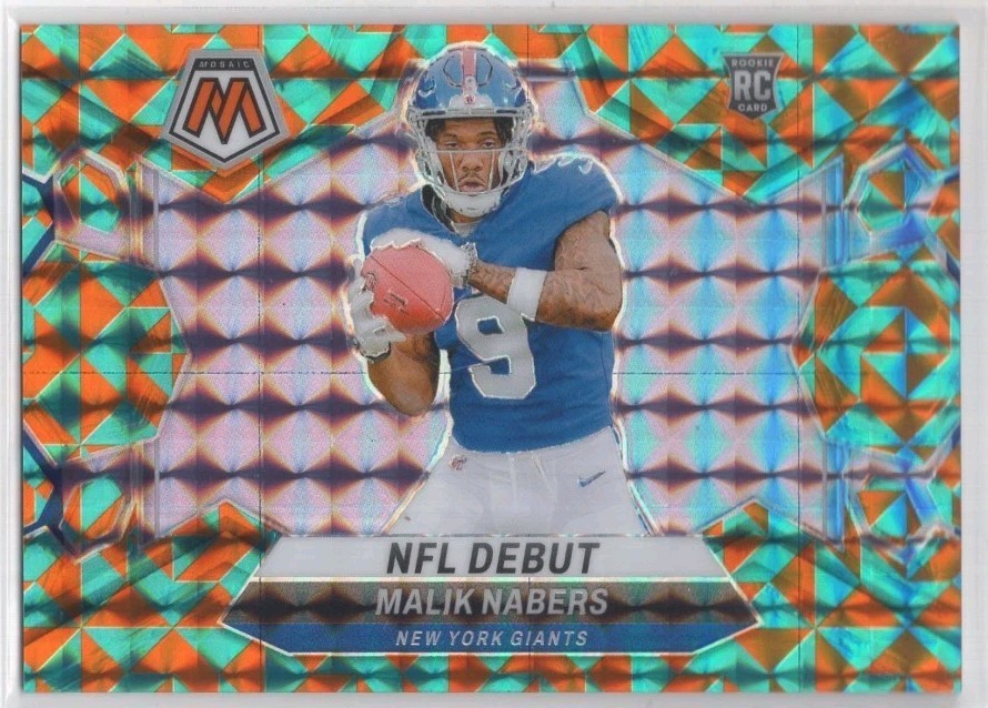 2024 Panini Mosaic Rookie Malik Nabers #284 Tessellation Mosaic Prizm /15 Giants