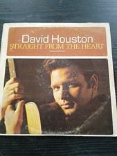 David Houston Straight From The Heart w/ Shrink LP Vinyl Record Album