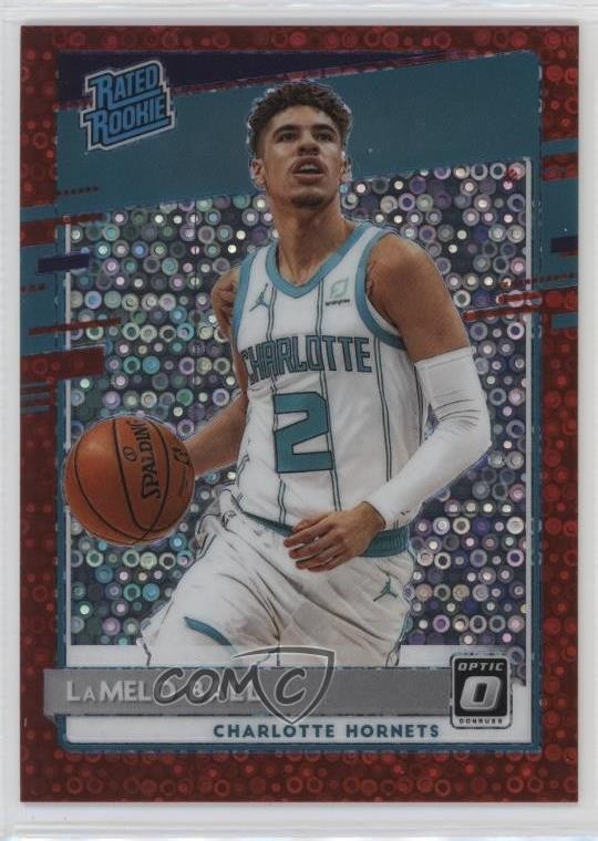 2020 Panini Donruss Optic Rated Rookie Fast Break Red Prizm 17/85 Lamelo Ball RC
