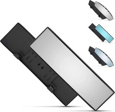 Universal Panoramic 12-Inch Rear View Mirror, Anti-Glare Wide Angle Car Mirror,