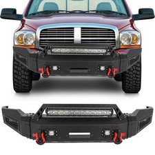 Front Step Bumper Assembly For 2006-2008 Dodge RAM 1500 w/ Winch Seat & D-ring