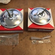 Vintage 5 Truck Mirror Heads Old Stock New Pair Long Stud Tinted Glass Vintage 5 Truck Mirror Heads Old Stock New Pair Long Stud Tinted Glass