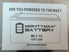 Mighty Max 12V 7.2 Ah F2 Replacement Battery for APC Back-UPS Pro 1300/1500