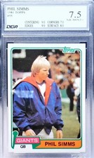 1981 Topps - Phil Simms #55 Graded 7.5