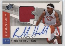 2004-05 SPx Flashback Fabrics Auto Richard Hamilton #151 Auto 1p04