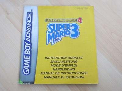 Super Mario Advance 4 Mario Bros. 3 Spielanleitung Nintendo Gameboy Advance GBA