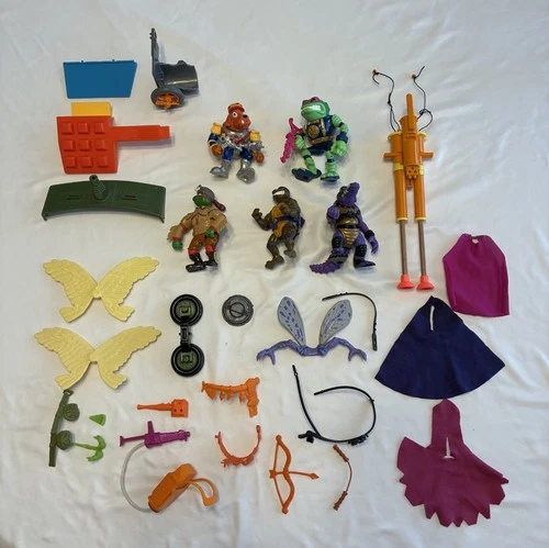 Vintage TMNT 1990s Teenage Mutant Ninja Turtles & Accessories Lot +FAST SHIPPING