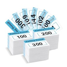 Pcs 2x3 Inch Parking Permit Stickers Static Window Numbered 001-300 300 Blue