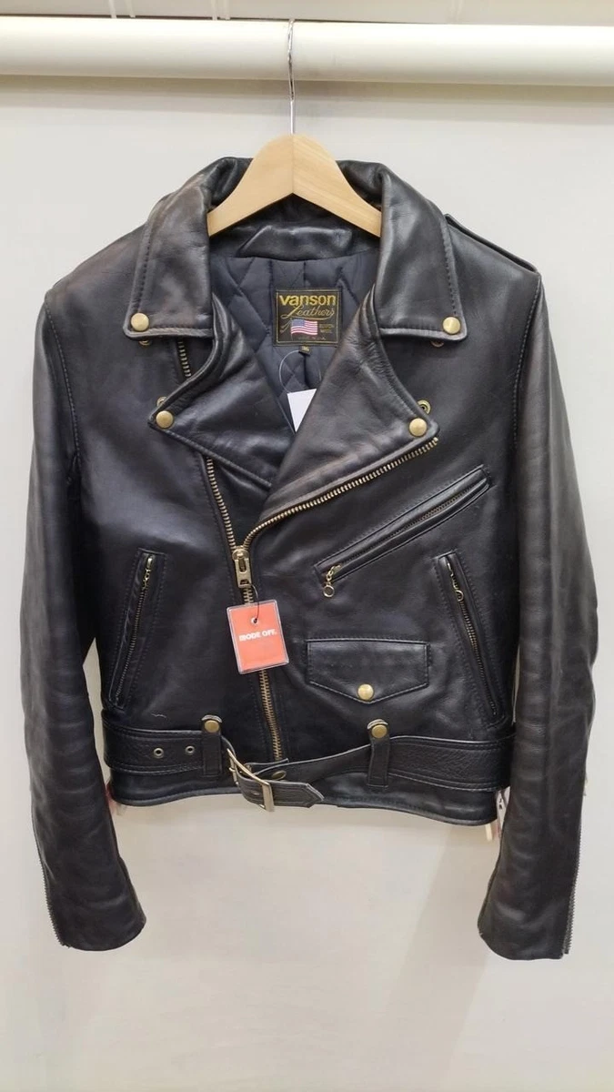 Vanson Black Leather Outer Shell Coats, Jackets & Vests for Men