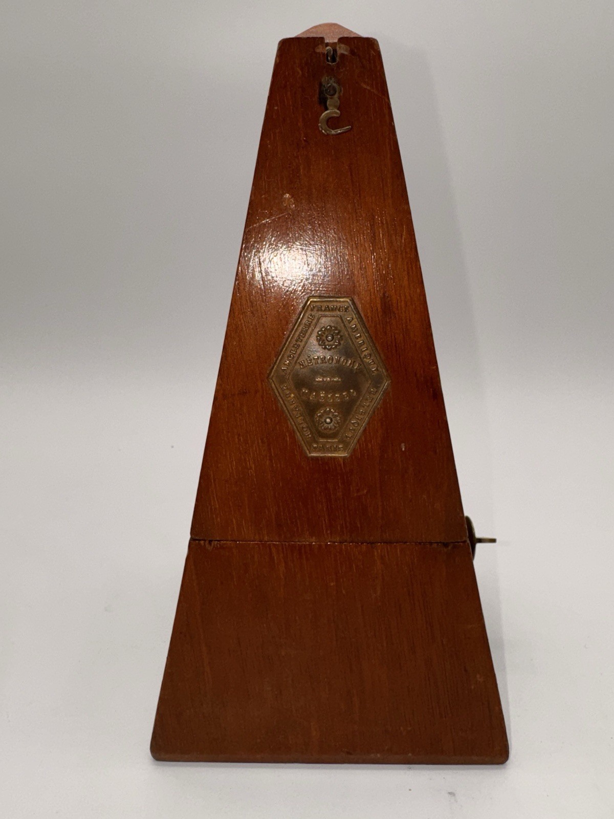 Ancien Métronome MAËLZEL Paris en bois Environ Années 1830-1850 Fonctionnel