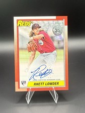 2025 Topps Series 2 1990 Baseball Autograph Rookie Rhett Lowder Reds #90B2-RL