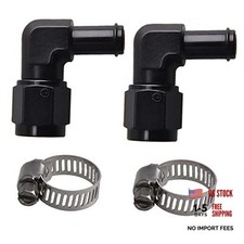 6AN Female to 3/8" Barb 90 Degree Swivel Fitting Adapter 90 Degree AN6 3/8 2PCS
