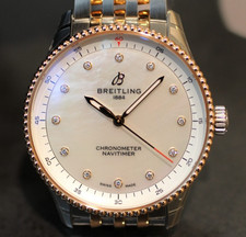 Breitling Uhr Navitimer 32 Chronometer Perlmutt   U77320E61A1U1   NEW FULL SET