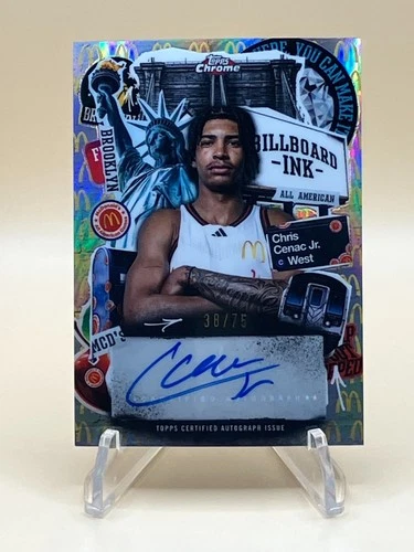 Topps Chrome McDonald’s Billboard Ink Chris Cenac Jr. Autograph #38 /75