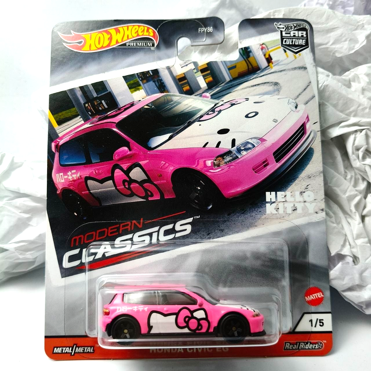 HOT WHEELS PREMIUM MODERN CLASSICS HELLO KITTY HONDA CIVIC EG | eBay