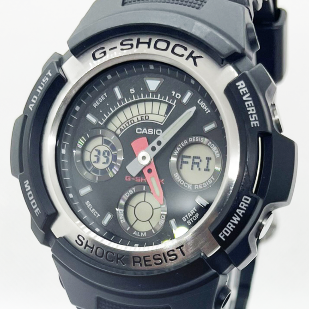 Casio G-Shock Silver Black Analog-Digital Watch for Men