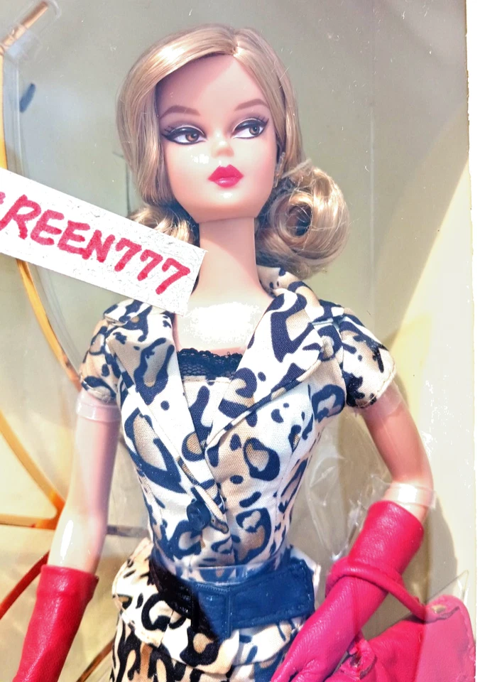 Muñeca Barbie Charlotte Olympia + Leopardo Mattel Coleccionista Etiqueta Dorada DKN15 2015 Nueva Foto 2 de 4