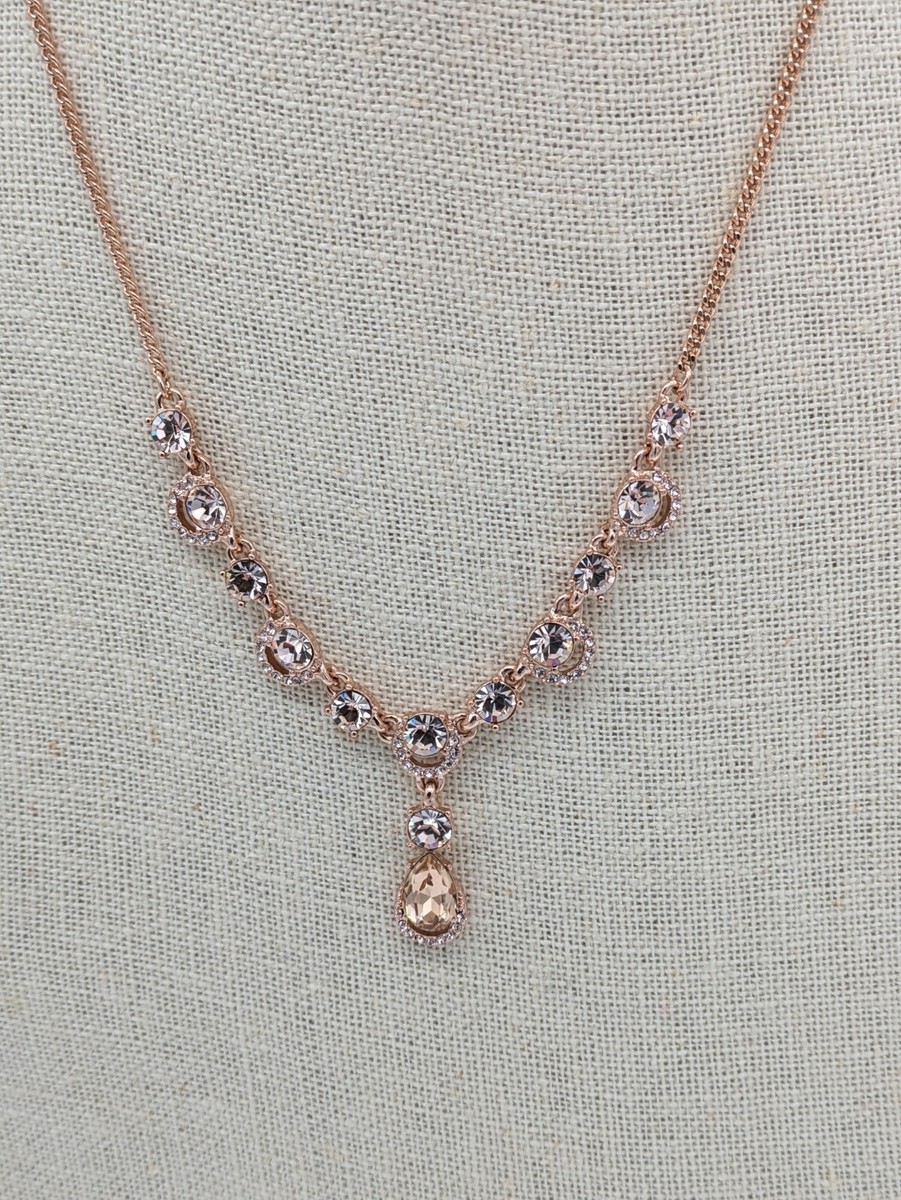 Givenchy☆Rose Gold & Pave ネックレスイヤリング Set s-l400.jpg