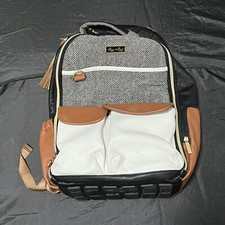 Itzy Ritzy Coffee  Cream Boss Backpack Diaper Bag