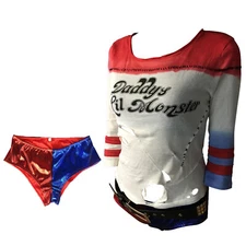 Cosplay Suicide Squad Harley Quinn Shorts Halloween Joker Suits Party Costume