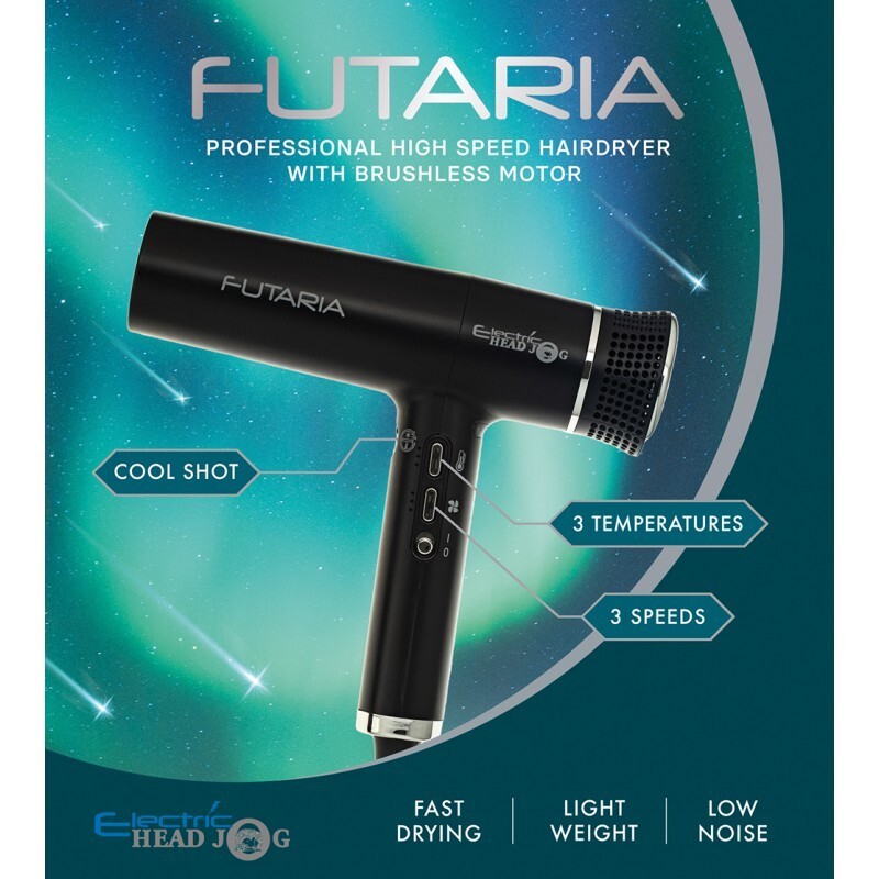 Electric Head Jog FUTARIA Digital Hair Dryer Professional Lightweight
