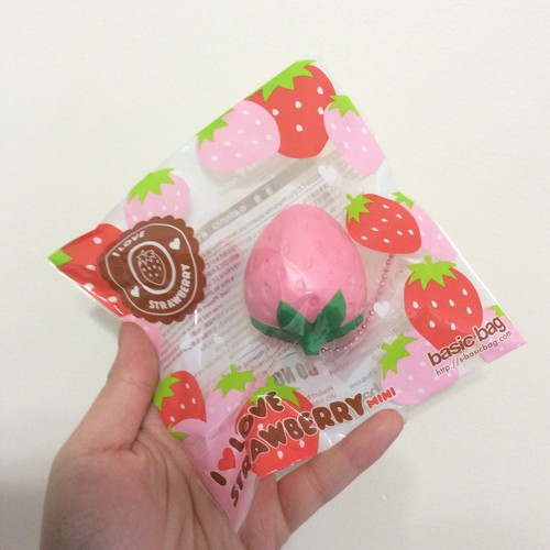 (2) Mini Set Fragola Ibloom Squishy Cremicandy Puni Maru Cinturino Cellulare - Foto 4 di 4