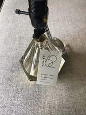 Project 62 accent lamp clear with brass finish 