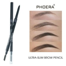PHOERA Ultra Slim Eye Brow Liner Pencil Brush Retractable Eyebrow Makeup UK