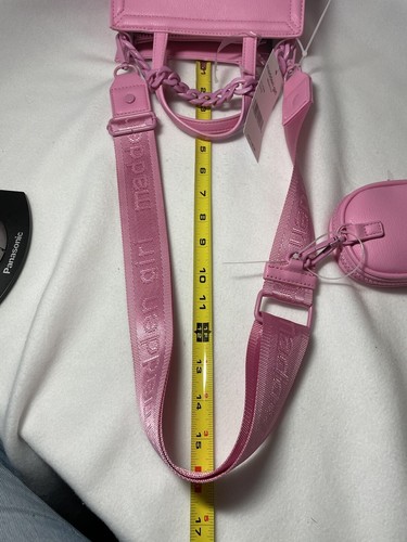 Neu Madden Girl rosa Kette Mini Tragetasche Umhängetasche Geldbörse mit Airpod Etui Neu mit Etikett - Bild 8 von 17